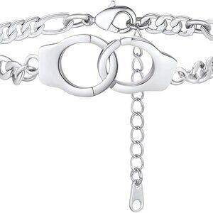 Stainless Steel Gold Plated Ankle Bracelet with Custom Name Gift Jewelry
